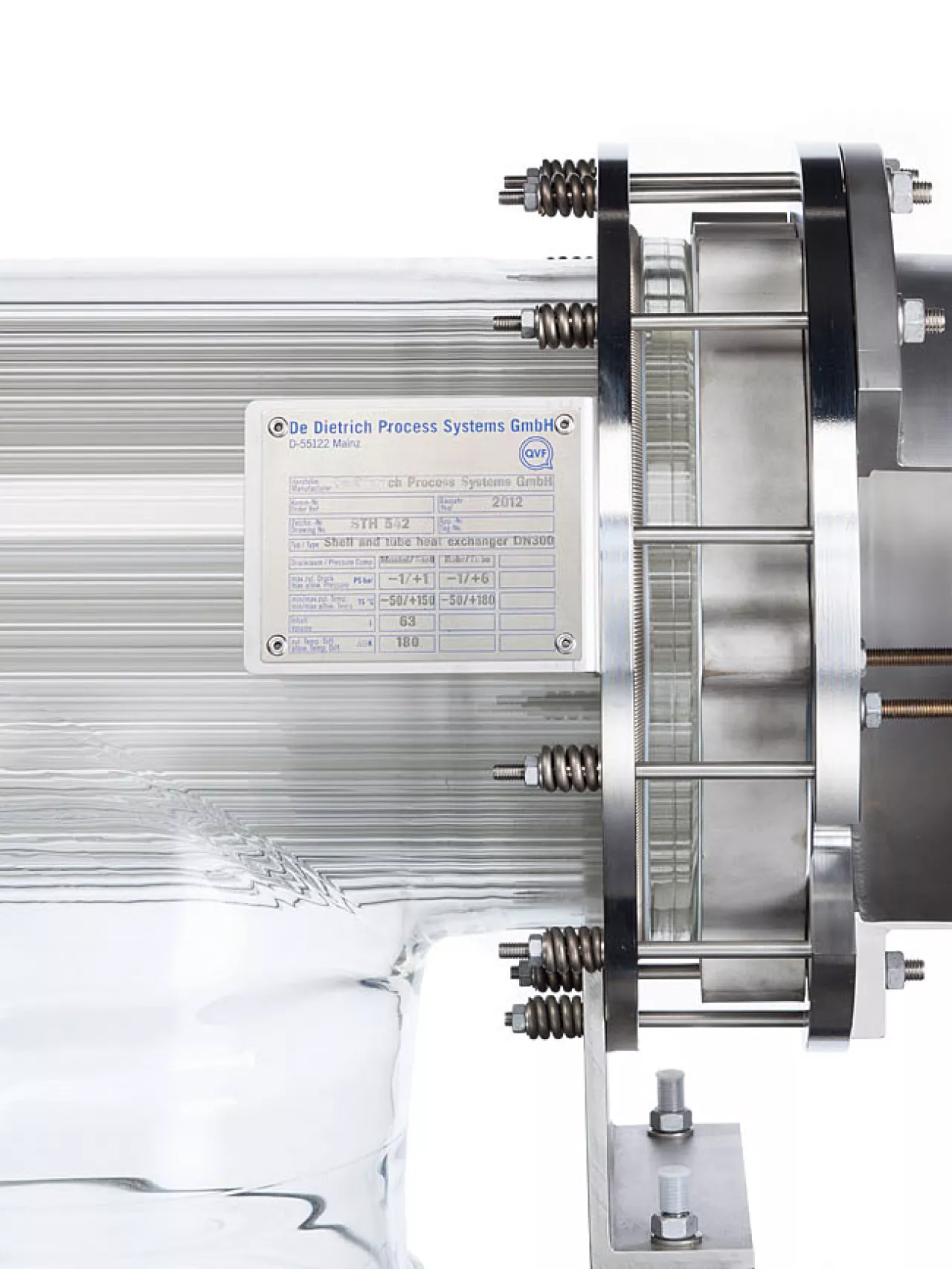 QQVF® Shell And Tube Heat Exchangers for highly corrosive media 