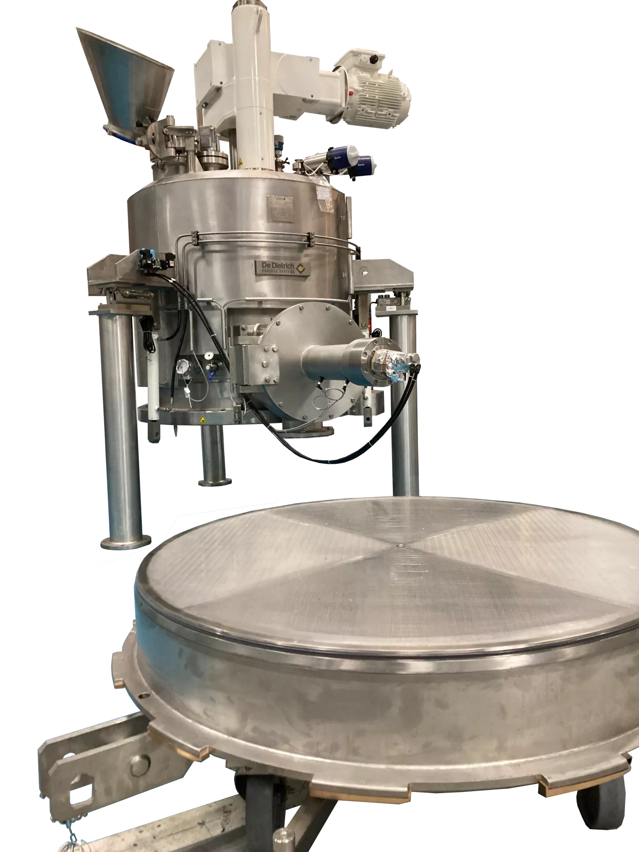 extractor with bottom open