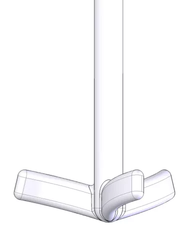 Trapezoidal blades 90°