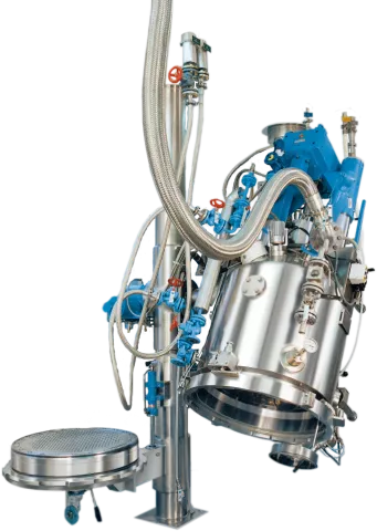 tilted vessel filter dryer