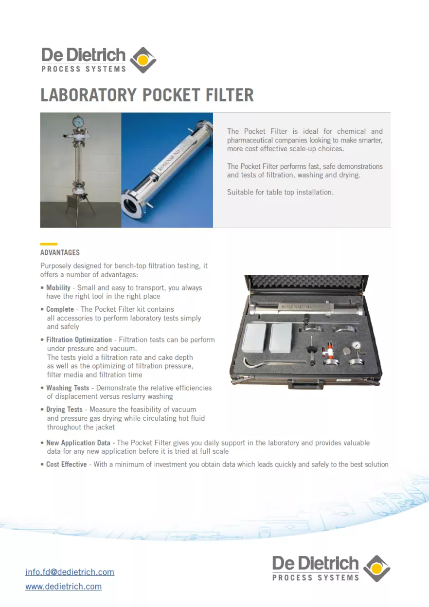 Pocket Filter flyer cover en