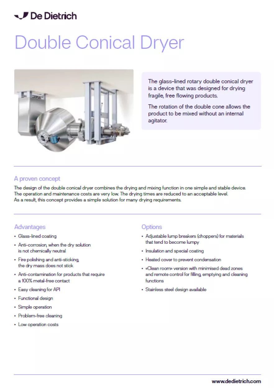 Screenshot Double Conical Dryer EN