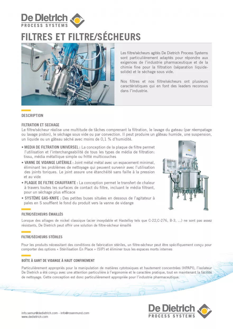 filter & filter dryer flyer fr