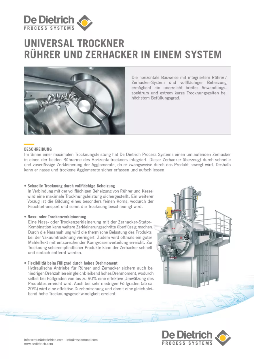   Universal Trockner  Rührer Und Zerhacker In Einem System