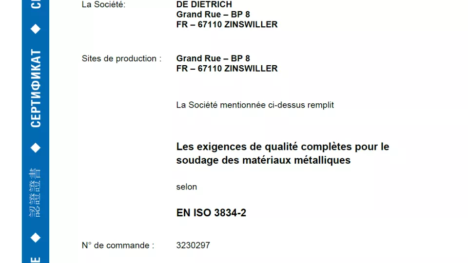 ISO 3834 - FR - DE - EN