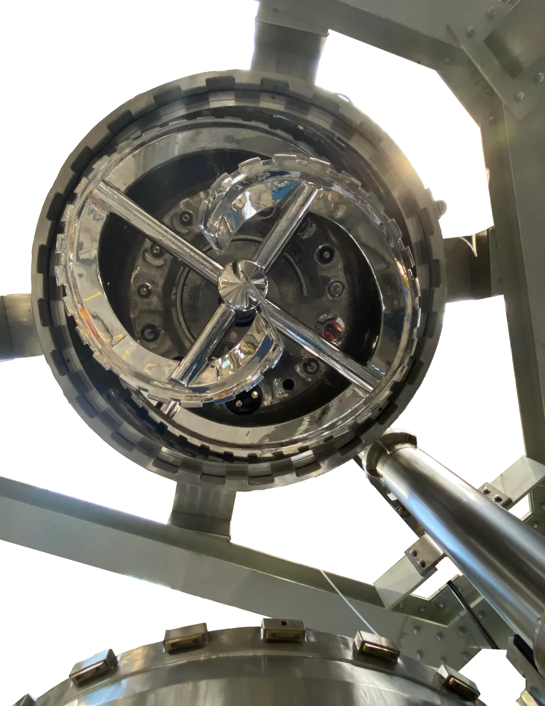 swivable bottom dryer vessel view